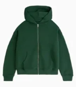ZIPPER WASHED JUNIPER GREEN